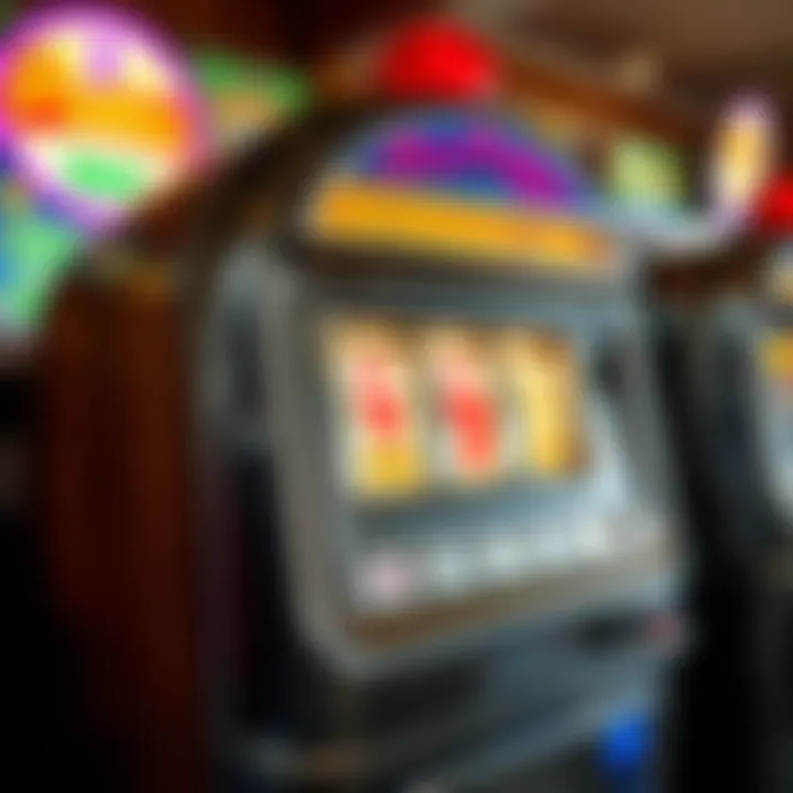 Vintage style pokies machine showcasing classic symbols and lever in an Australian setting