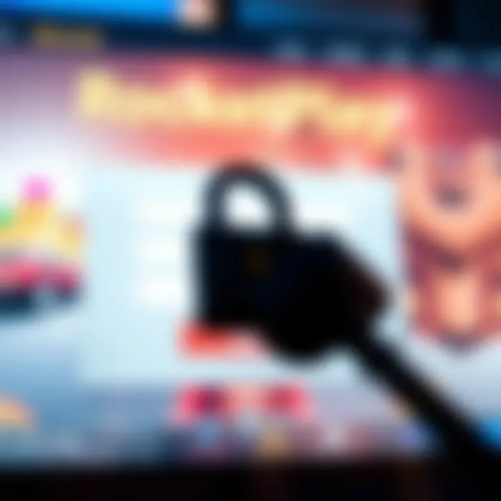 Secure login screen emphasizing data protection measures and user account safety on RocketPlay.com