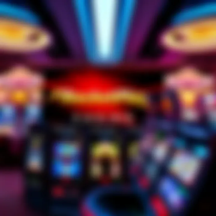 Bright digital interface showing RocketPlay Casino with various slot games and vibrant colors