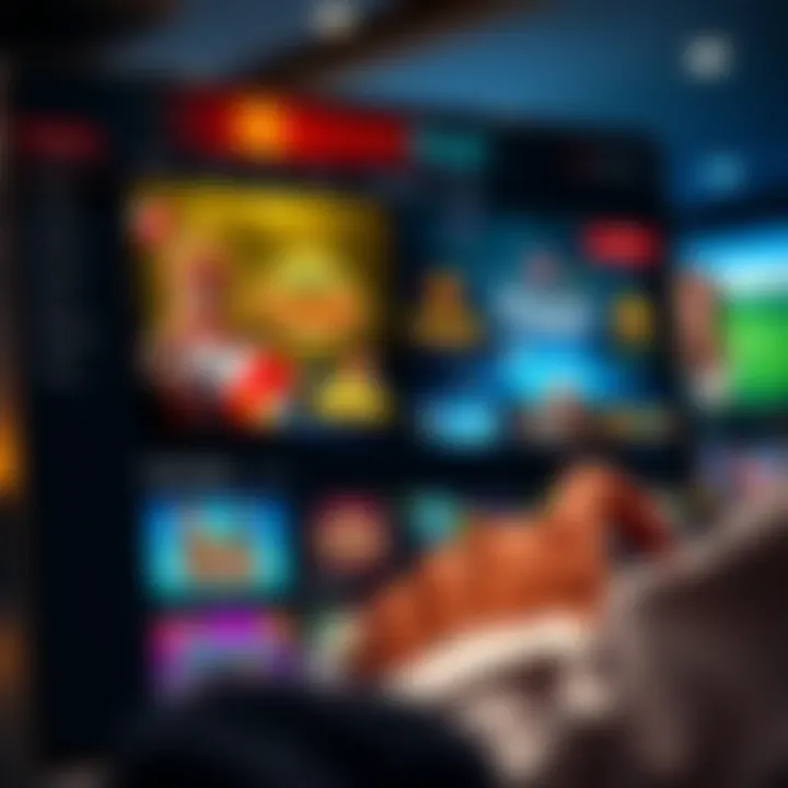 User navigating RocketPlay Casino homepage displaying vibrant pokies options and promotional banners