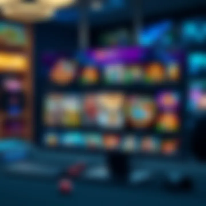 Interface showcasing diverse online casino games with vibrant graphics and smooth navigation