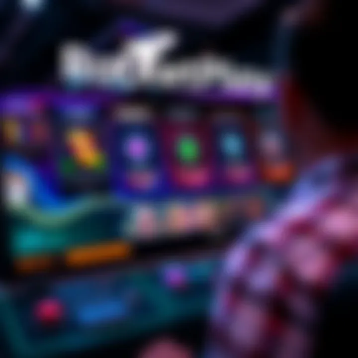 Overview of RocketPlay interface showing gameplay elements and user controls