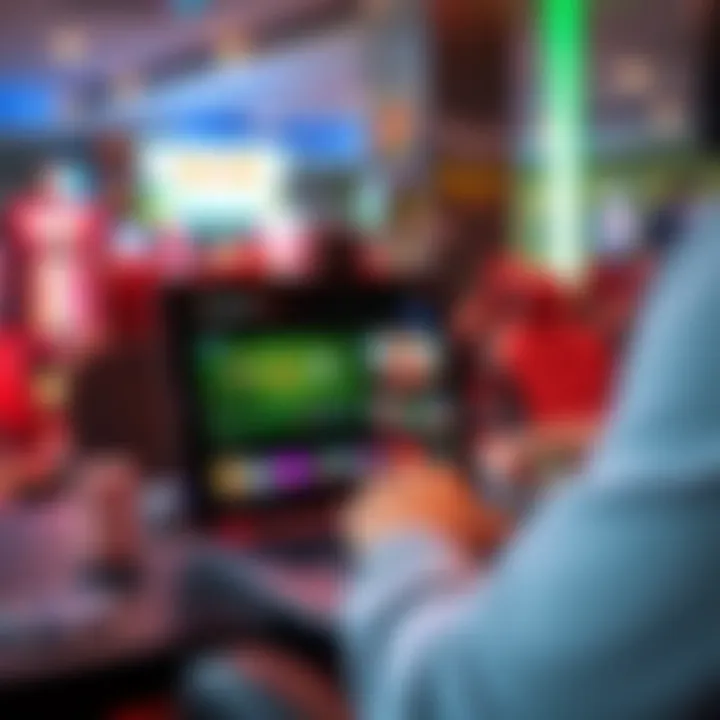 User navigating the RocketPlay Spiele online gaming platform on a laptop