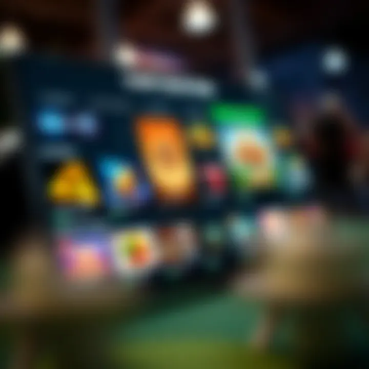 User interface of Rocketplay displaying game selection and betting options on a digital device