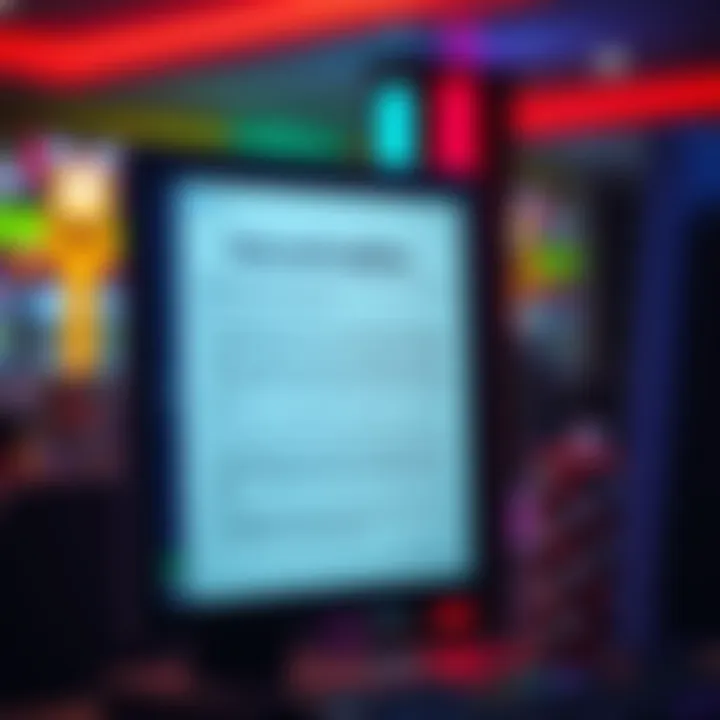 Illustration of casino terms and conditions displayed beside a computer screen highlighting bonus usage guidelines