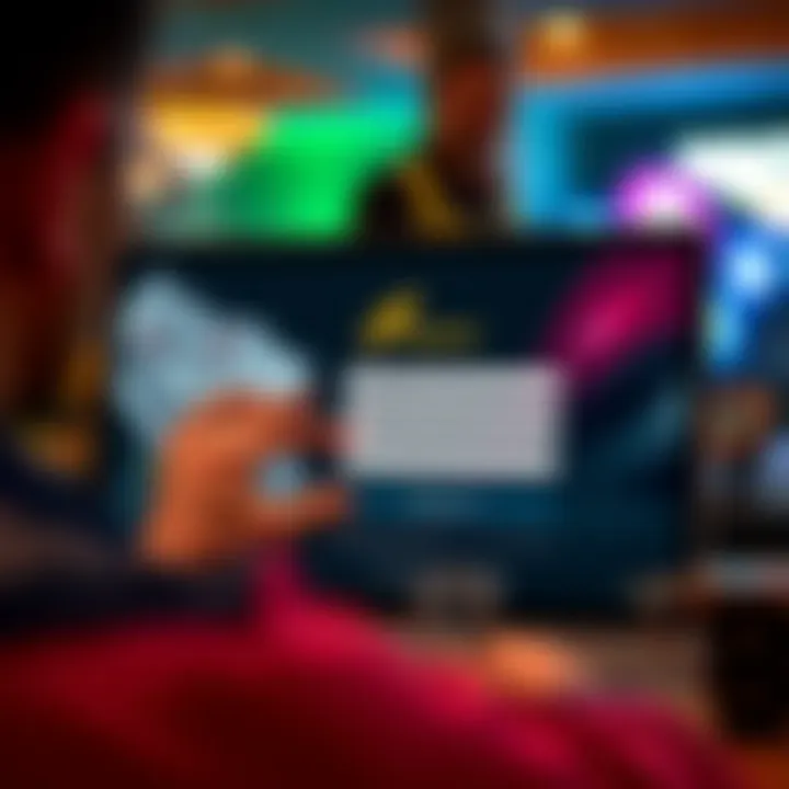 User completing registration form on Rocket Casino website