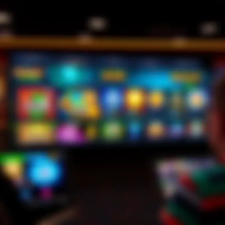 Game Selection at Rocket Casino Australia User interface of Rocket Casino depicting various online slot games and table games available to Australian players