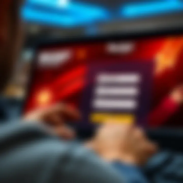 Registration Interface on Rocket Casino for Australian Users User filling out registration form on Rocket Casino website