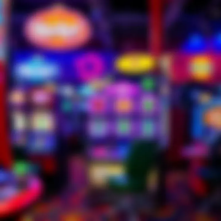 Colorful assortment of slot machines with vibrant graphics and engaging themes