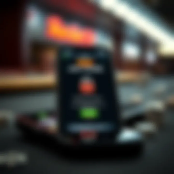 Secure mobile device showing lock symbol and Rocket Play Casino app installation screen