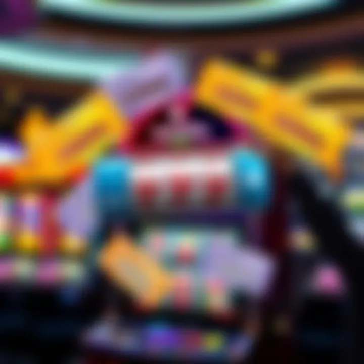 Different Types of Rocket Play Casino Bonus Codes Illustration of various Rocket Play Casino bonus code types floating around a digital slot machine