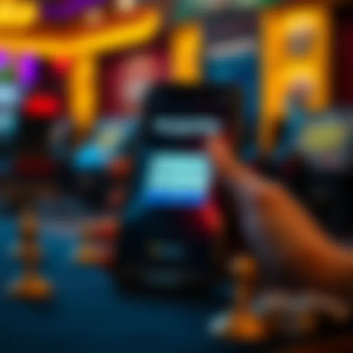 Mobile device showing Rocket Play Casino app with login screen and security features