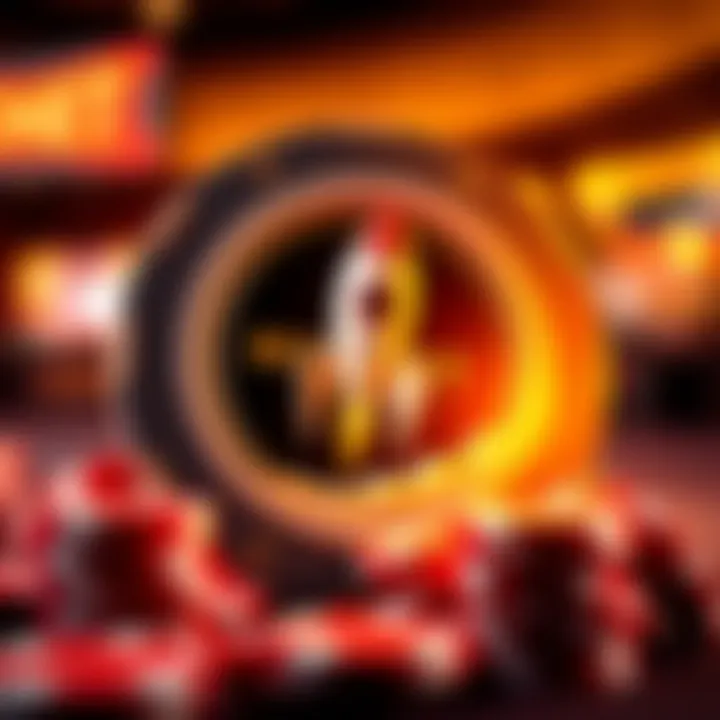 Illustration of a casino chip with a rocket symbolizing Rocket Play Casino's no deposit bonus offers