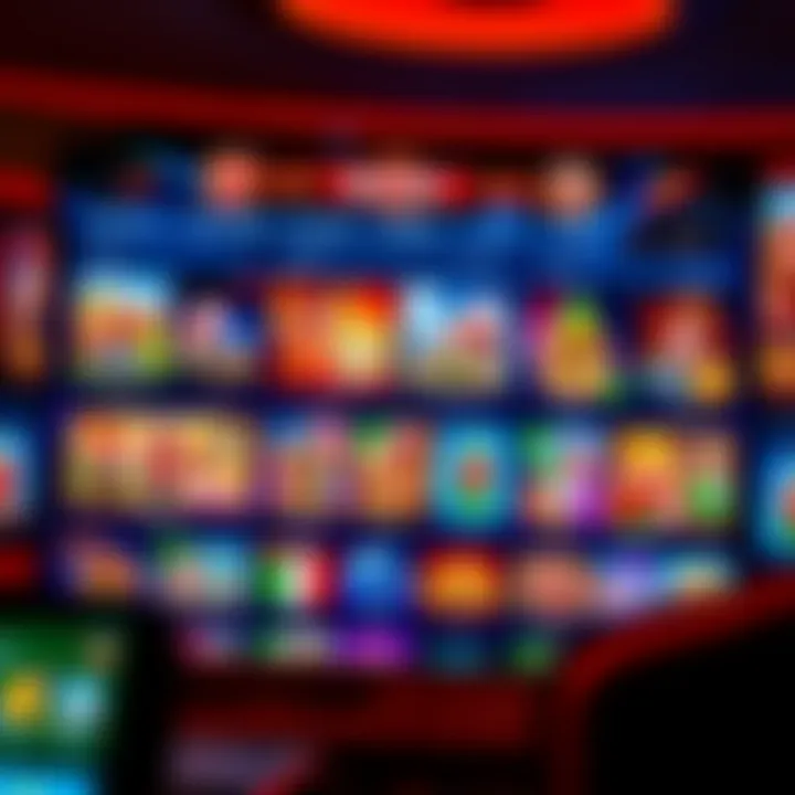 Rocket Play Casino Platform Features and Game Variety Interface showcasing a vibrant online casino platform with diverse game icons and navigation menus