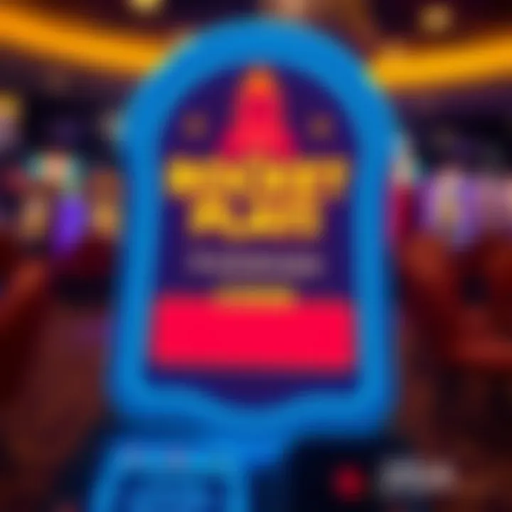 Digital interface displaying Rocket Play Casino promo code input area with bright colors