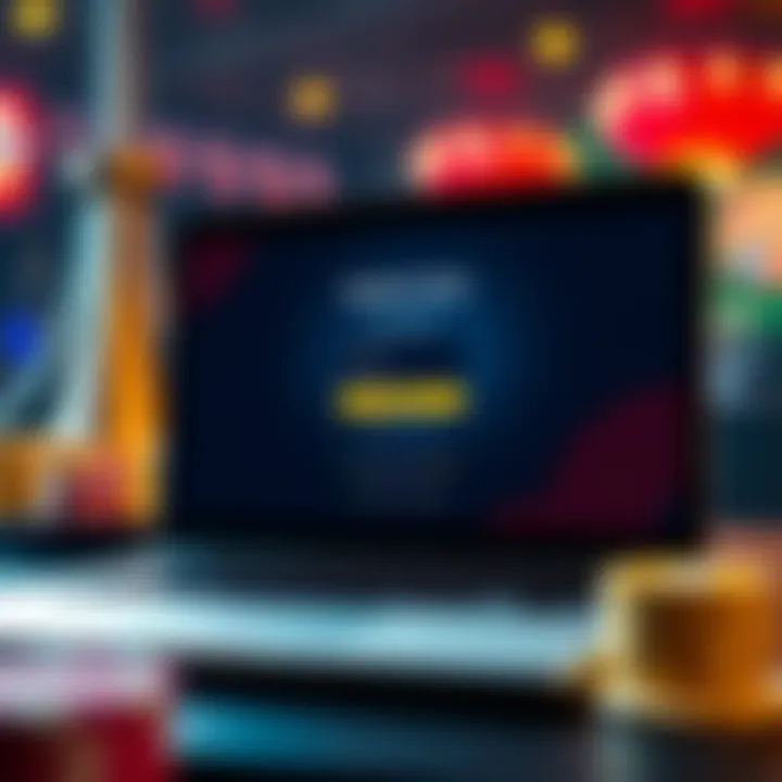 Secure login interface of Rocket Play Casino displayed on a laptop screen