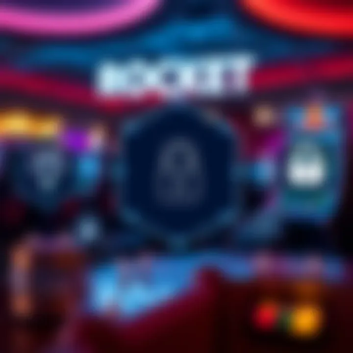 Secure payment methods and digital security icons representing safe online transactions at Rocket Play Casino
