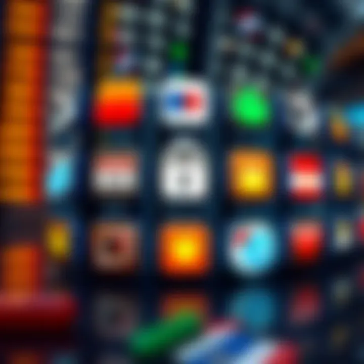 Secure payment methods icons arranged over a digital background symbolizing online transactions