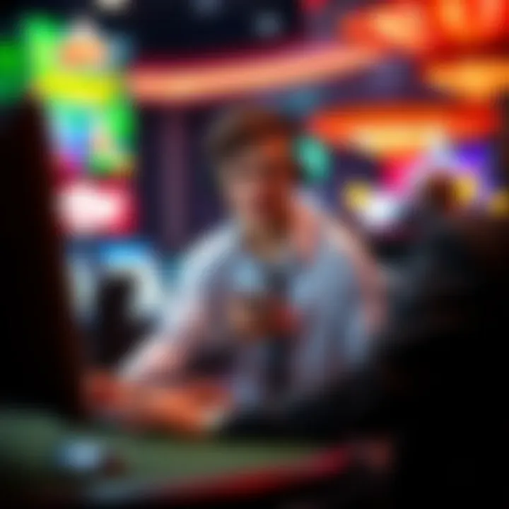 Customer support representative assisting with online casino inquiries