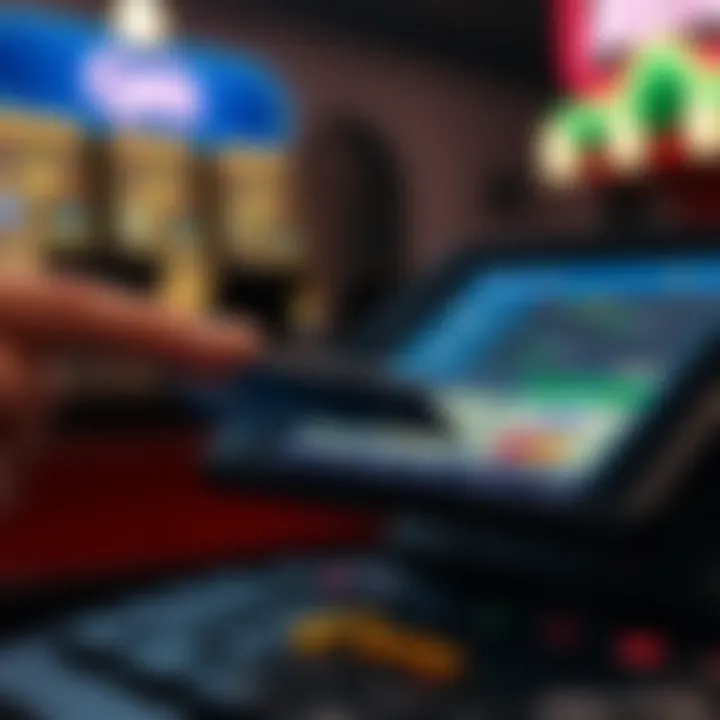 Digital representation of a secure payment transaction with Australian currency symbols