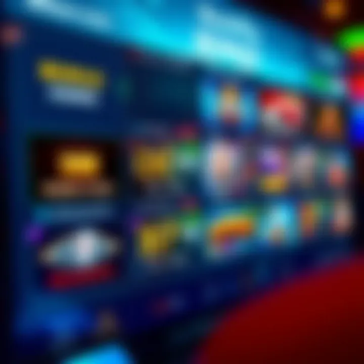 Digital interface showing various bonus code options and promotional offers on a casino platform