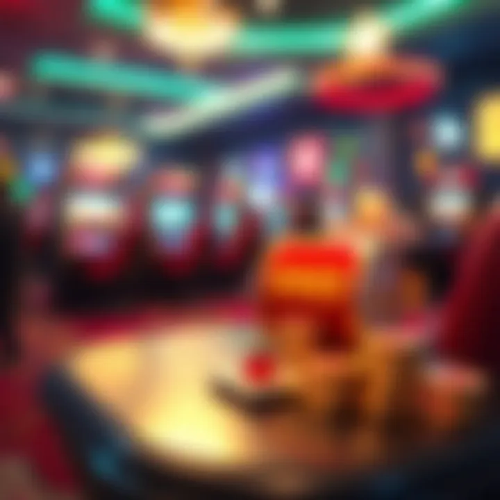 Visual representation of bonus rewards like extra spins and cash with a safe gaming environment background