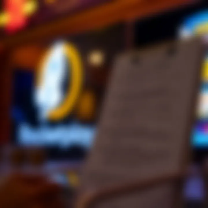 Graphic depicting a checklist with highlighted key terms and conditions beside a glowing Rocketplay logo