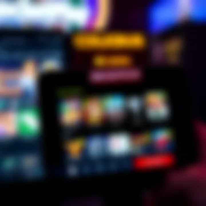 User interface showing game selection screen on RocketPlay Casino app