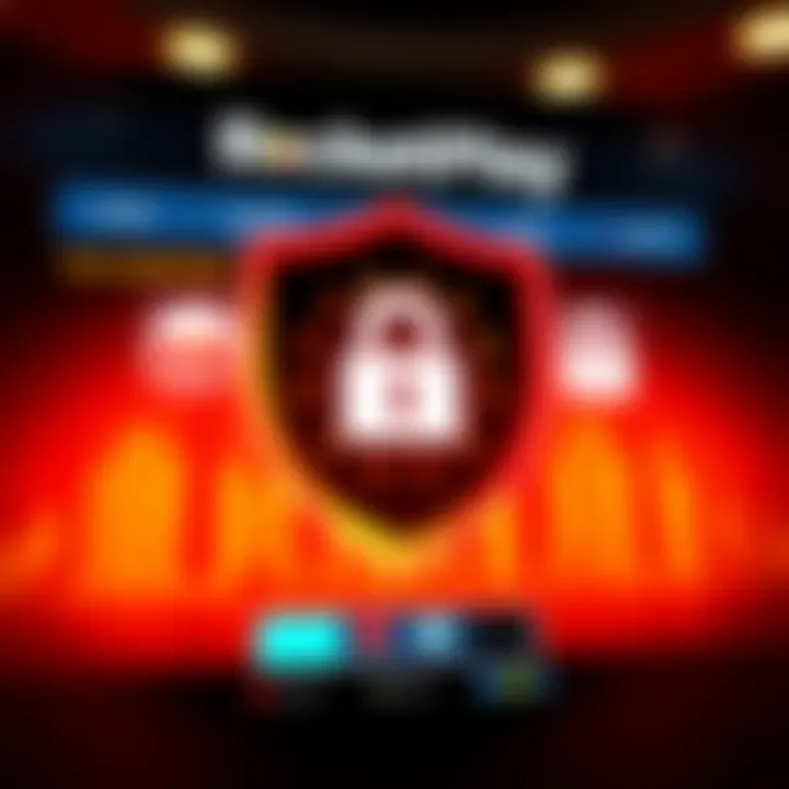 Secure online casino interface showing licensed badge and encryption symbols