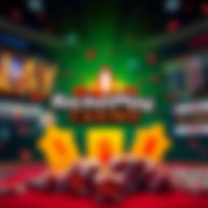 Graphic showing RocketPlay Casino logo with bright bonus offer symbols and casino chips