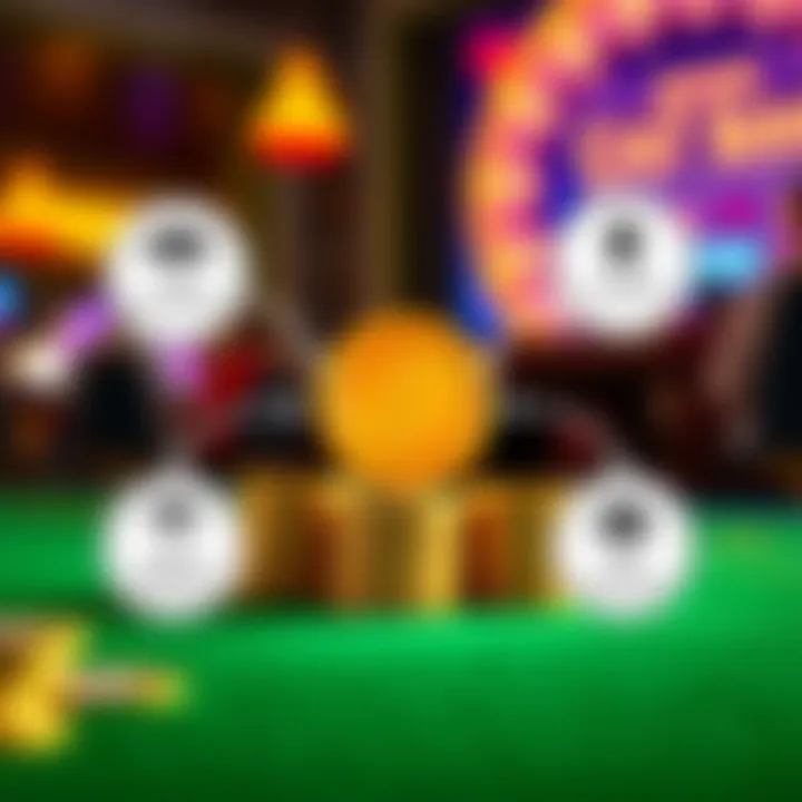 Diagram illustrating the concept of cashback bonus at RocketPlay Casino with coins and cashback symbol