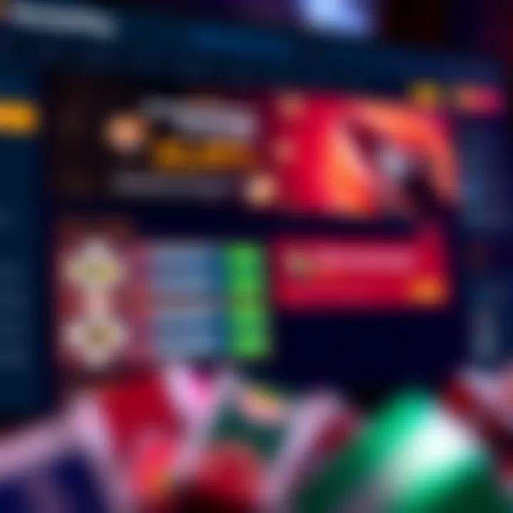 Digital interface showing RocketPlay casino dashboard with highlighted bonus notifications