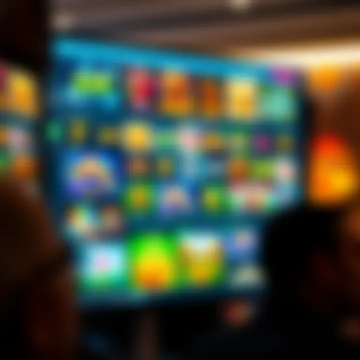 RocketPlay Casino interface showcasing a variety of slot games and live casino options on screen