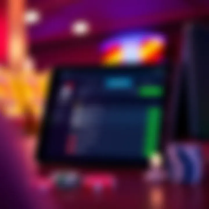 Secure payment options available in RocketPlay Casino app displayed on an iPad screen