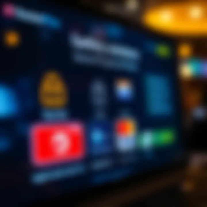 Secure online payment methods displayed on a digital screen with a focus on safety and convenience