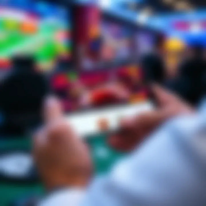Mobile phone displaying RocketPlay Casino app interface with clear navigation and bonus offers