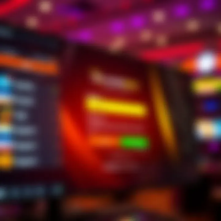 Digital interface showcasing Rocketplay Casino's login screen with payment and support options
