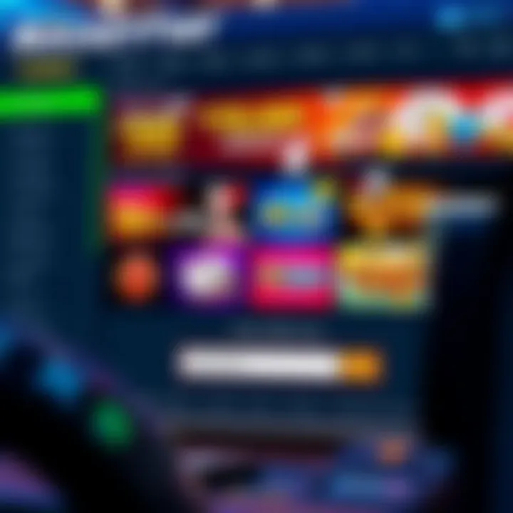 A digital casino interface displaying various promotional bonus offers and a highlighted promo code section
