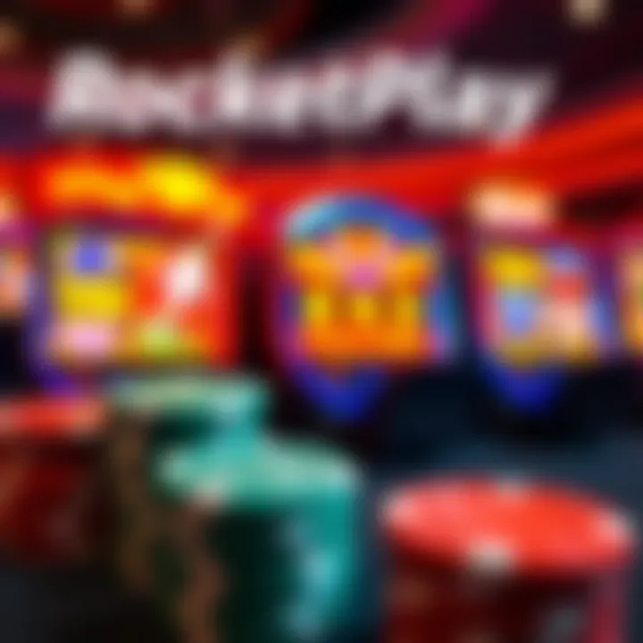 Bright casino chips and colorful slot machine icons representing exciting promotional offers