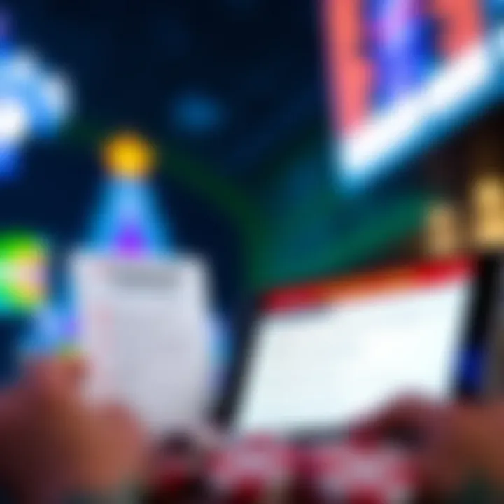 Graphic depicting a checklist and a mobile device displaying responsible gambling tips for Australian casino players