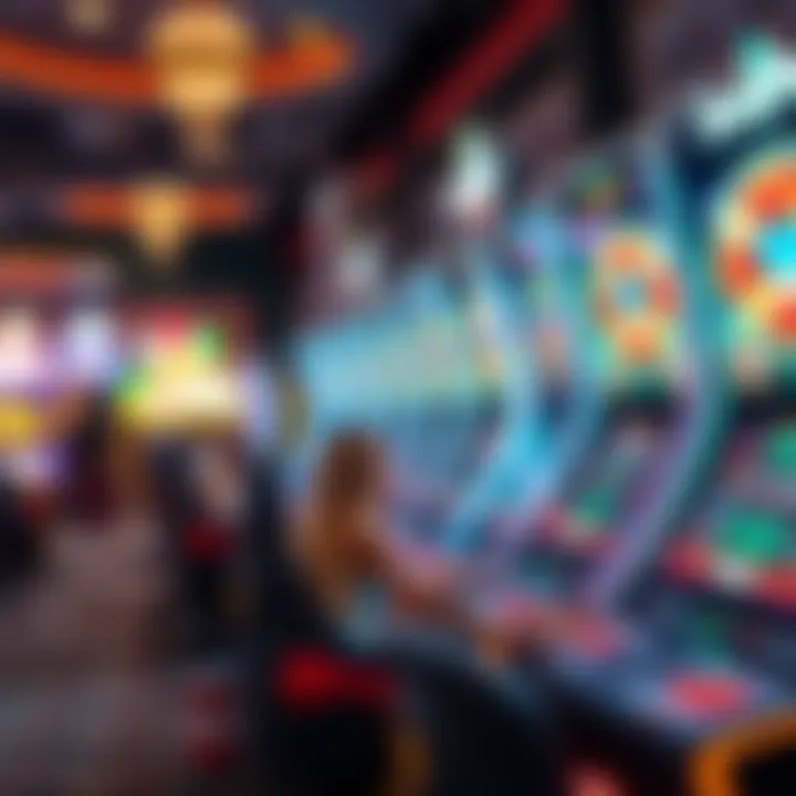 Exciting RocketPlay casino game scene with bright lights and engaging graphics illustrating the thrill of gameplay