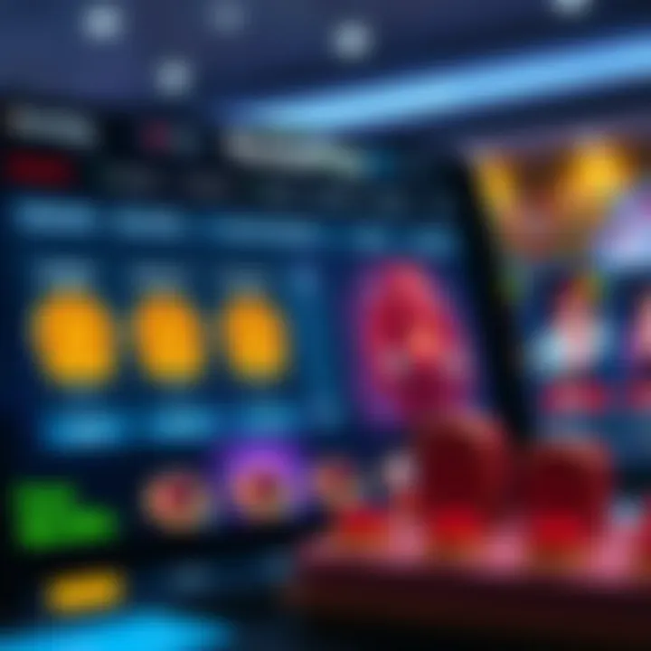 Digital rewards and bonuses highlighted on a gaming dashboard representing RocketPlay benefits