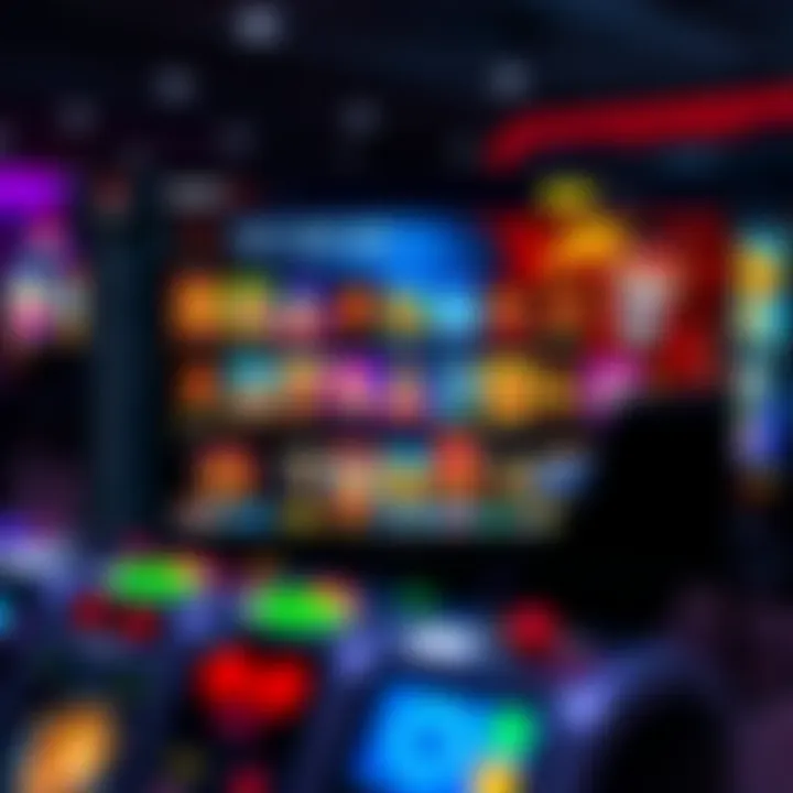 Online gaming platform interface showing a variety of pokies and live dealer games