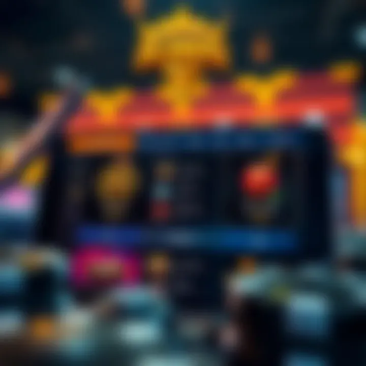 In-game features highlighting power-ups and strategy options