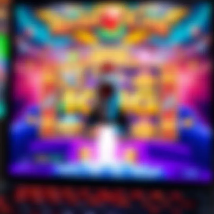 Colorful game interface showing a rocket and dynamic gameplay elements