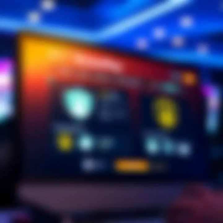 Secure online gaming platform interface showing trust indicators