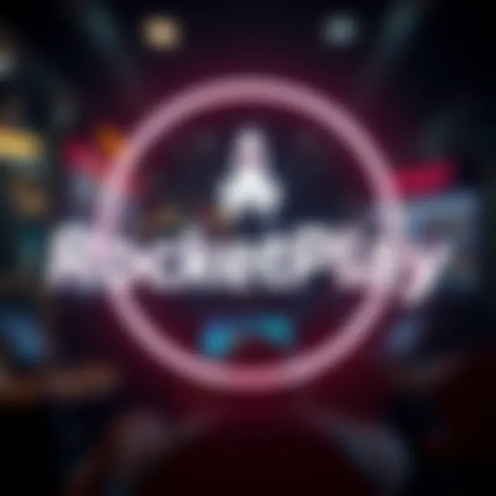 RocketPlay logo featuring a dynamic rocket icon integrated with sleek modern typography representing innovation and digital engagement