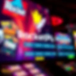 Illustration showing a digital casino screen with bonus codes activating