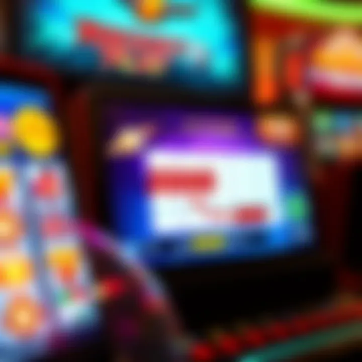 Slot machine displaying bonus code activation on a casino screen