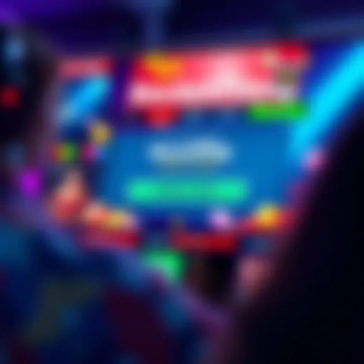 Illustration showing a vibrant online casino interface with bonus code input highlighted
